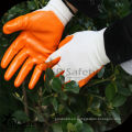 SRSAFETY Guante de nitrilo anaranjado / guante de trabajo / guante de seguridad